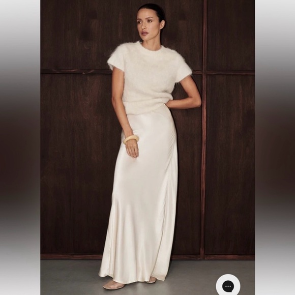 DISSH Dresses & Skirts - SOLD Dissh Champagne Satin Maxi Skirt